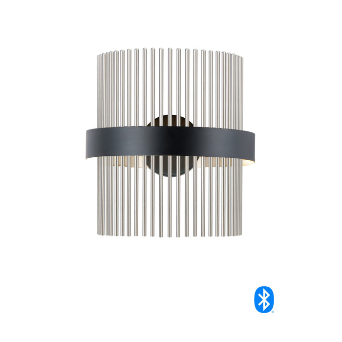 ET2 Chimes Black Satin Nickel 2 Light LED Wall Sconce E34201-BKSN