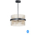 ET2 Chimes Black Satin Nickel Satin Brass 2 Light LED Pendant E34205-BKSNSBR