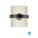 ET2 Chimes Black Satin Nickel Satin Brass 2 Light LED Wall Sconce E34201-BKSNSBR