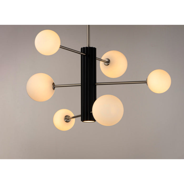 ET2 Cog Black Satin Nickel 7 Light LED Pendant E24064-92BKSN - Pendants