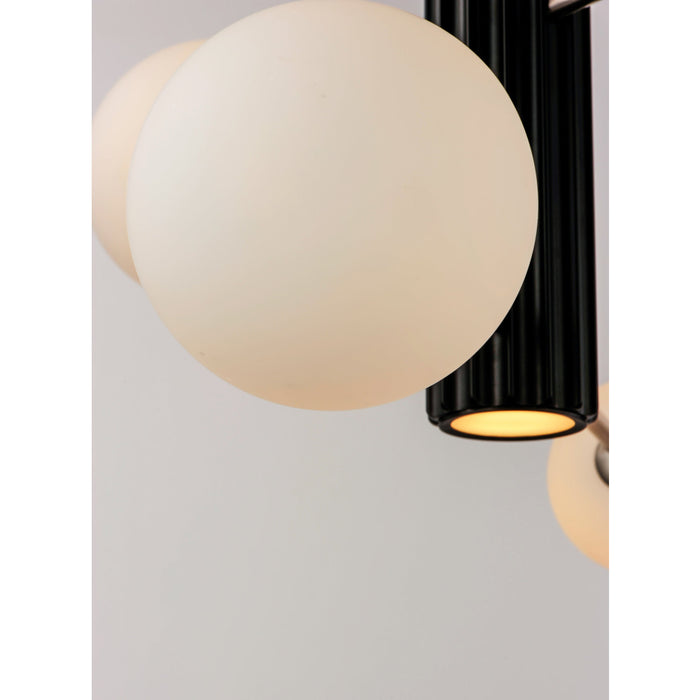 ET2 Cog Black Satin Nickel 7 Light LED Pendant E24064-92BKSN - Pendants