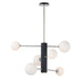 ET2 Cog Black Satin Nickel 7 Light LED Pendant E24064-92BKSN