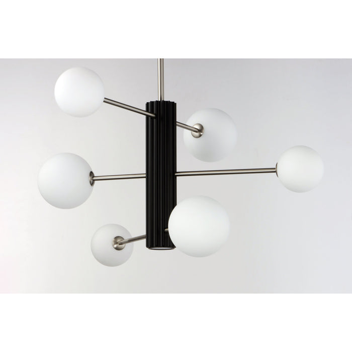 ET2 Cog Black Satin Nickel 7 Light LED Pendant E24064-92BKSN - Pendants