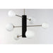 ET2 Cog Black Satin Nickel 7 Light LED Pendant E24064-92BKSN - Pendants