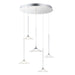 ET2 Cono Polished Chrome LED 5 Light Pendant E21536-24PC - Pendants