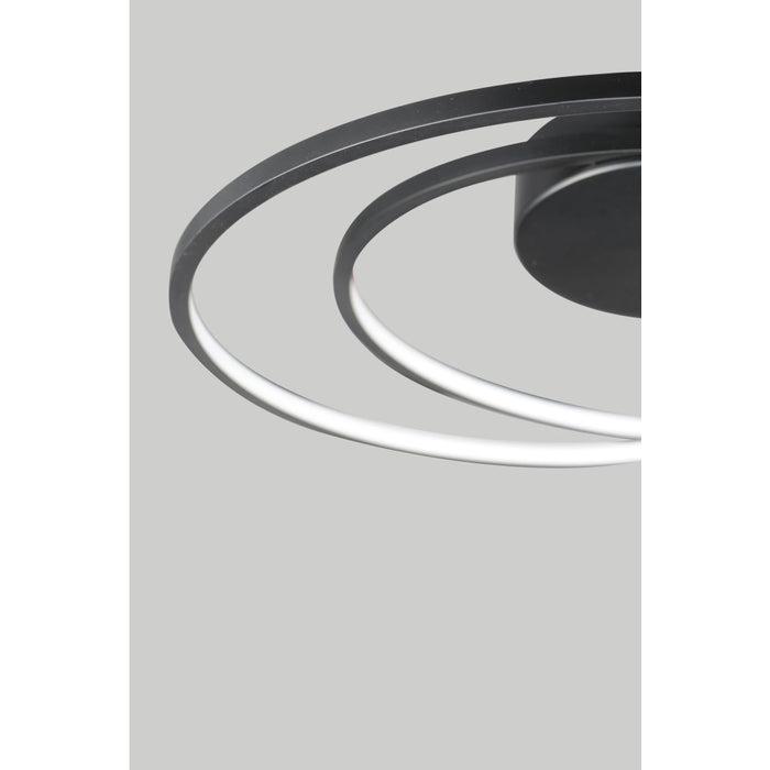 ET2 Cycle Black 1 Light LED Flushmount E21320-BK - Flushmounts