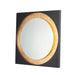 ET2 Floating Gold Leaf Black 1 Light LED Mirror E42040-GLBK