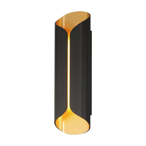 ET2 Folio Black Gold LED 2 Light Outdoor Wall Mount E30156-BKGLD - Outdoor Wall Mounts