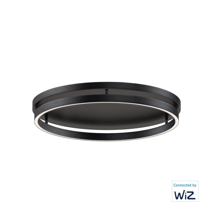 ET2 Groove WiZ Black LED 1 Light Flushmount E22720-BK - Flushmounts