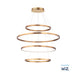 ET2 Groove WiZ Gold LED 4 Light Pendant E22729-GLD - Pendants