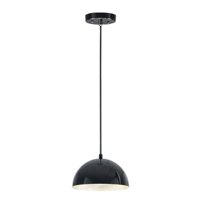 ET2 Hemisphere Gloss Black Aluminum 1 Light LED Pendant E24900-GBAL