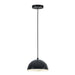 ET2 Hemisphere Gloss Black Aluminum 1 Light LED Pendant E24900-GBAL