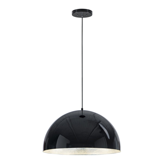 ET2 Hemisphere Gloss Black Aluminum 1 Light LED Pendant E24904-GBAL