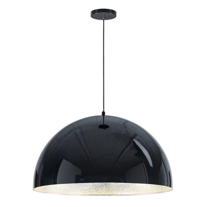 ET2 Hemisphere Gloss Black Aluminum 1 Light LED Pendant E24906-GBAL