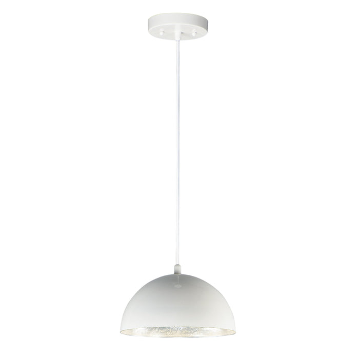 ET2 Hemisphere Gloss White Aluminum 1 Light LED Pendant E24902-GWAL
