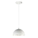 ET2 Hemisphere Gloss White Aluminum 1 Light LED Pendant E24902-GWAL