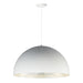 ET2 Hemisphere Gloss White Aluminum 1 Light LED Pendant E24906-GWAL