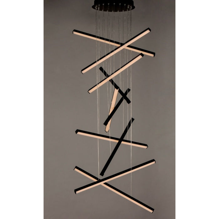 ET2 Hover Black 10 Light LED Pendant E21378-BK - Pendants