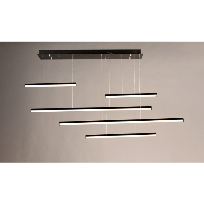 ET2 Hover Black 5 Light LED Pendant E21376-BK - Pendants