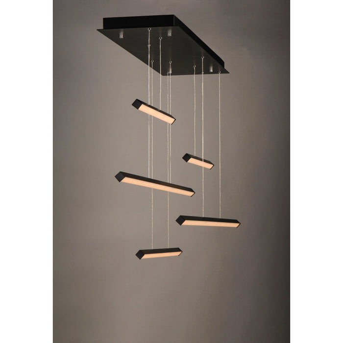 ET2 Hover Black 5 Light LED Pendant E21376-BK - Pendants