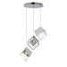 ET2 Ice Cube Polished Chrome LED 3 Light Pendant E24683-28PC - Pendants