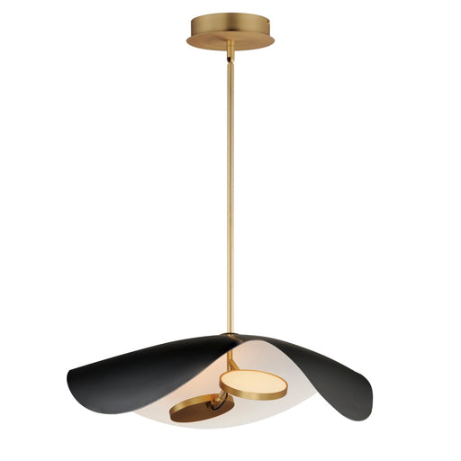 ET2 Lighting Carmen Black Gold LED Single Pendant E24966-WTBKGLD