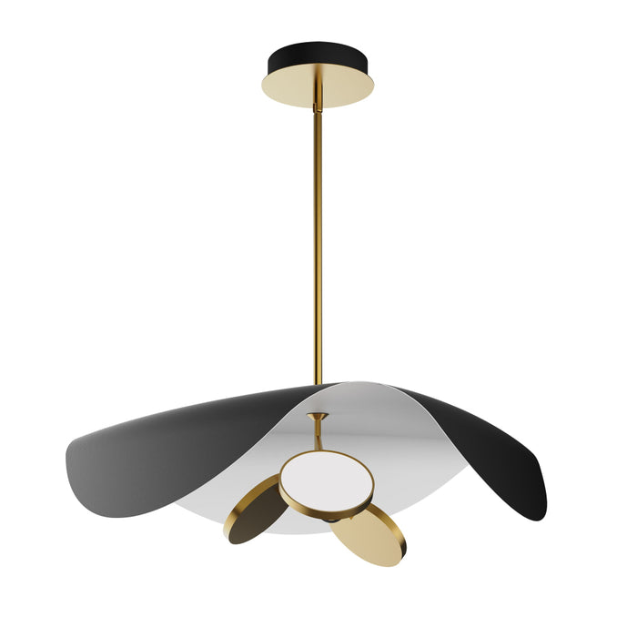 ET2 Lighting Carmen Black Gold LED Single Pendant E24968-WTBKGLD