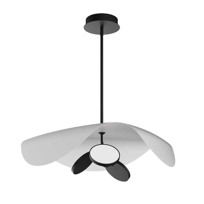 ET2 Lighting Carmen Black LED Single Pendant E24968-WTBK