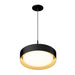 ET2 Lighting Echo Black Gold LED Single Pendant E51013-BKGLD