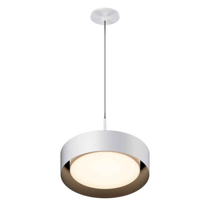ET2 Lighting Echo White Black LED Single Pendant E51011-WTBK