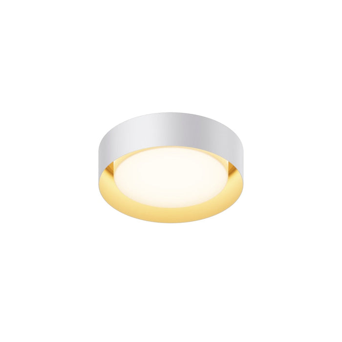 ET2 Lighting Echo White/Gold LED Flushmount E51010-WTGLD