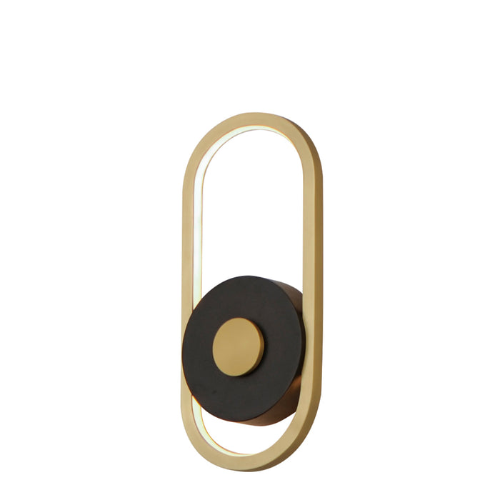 ET2 Lighting Gravity Black Gold LED Outdoor Wall Mount E42102-BKGLD