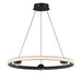 ET2 Lighting Nodes Black LED Ring Pendant E23512-BK