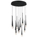 ET2 Lighting Pierce Black LED Multi-Light Pendant E24229-122BK
