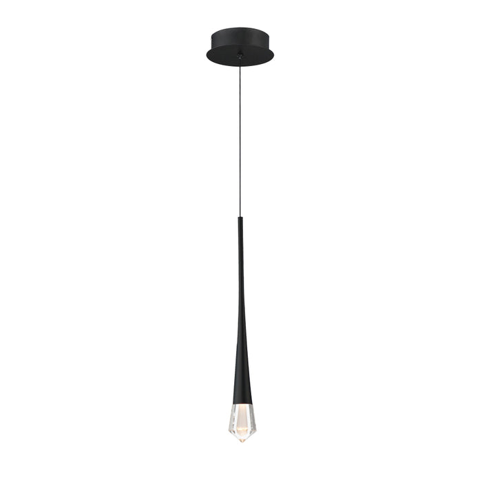 ET2 Lighting Pierce Black LED Single Pendant E24221-122BK