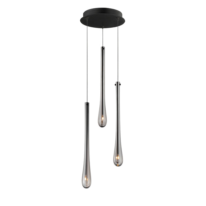 ET2 Lighting Stillo Black LED Multi-Light Pendant E24213-138BK