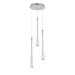 ET2 Lighting Stillo Satin Nickel LED Multi-Light Pendant E24213-122SN