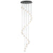 ET2 Newton Black Gold 25 Light LED Pendant E24169-18BKGLD