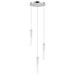 ET2 Pipette Polished Chrome LED 3 Light Pendant E31093-93PC - Pendants