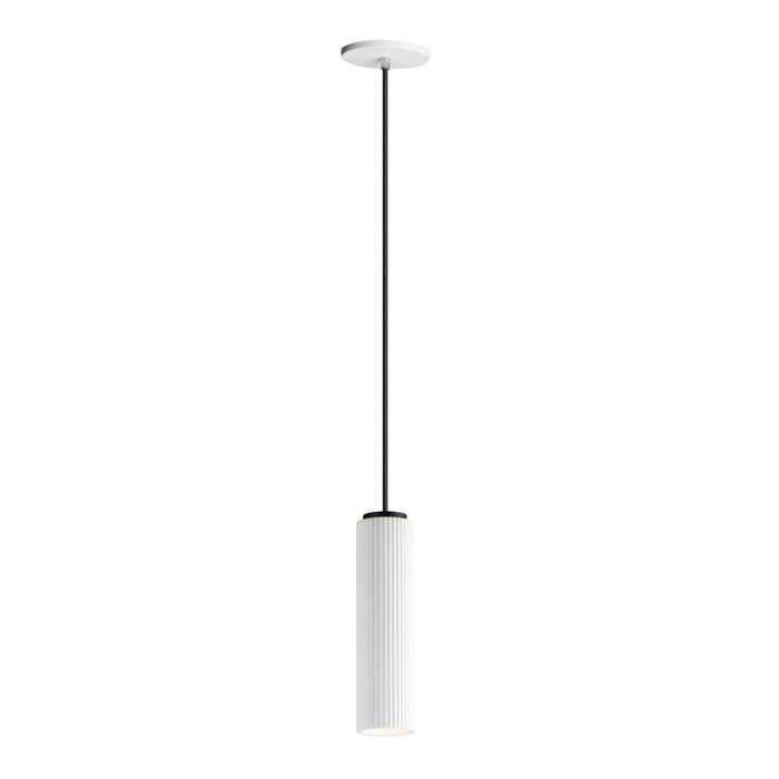 ET2 Pleat Black 1 Light LED Pendant E25038-WTBK