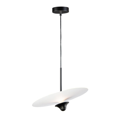 ET2 Radar White Black LED 1 Light Pendant E21464-WTBK - Pendants