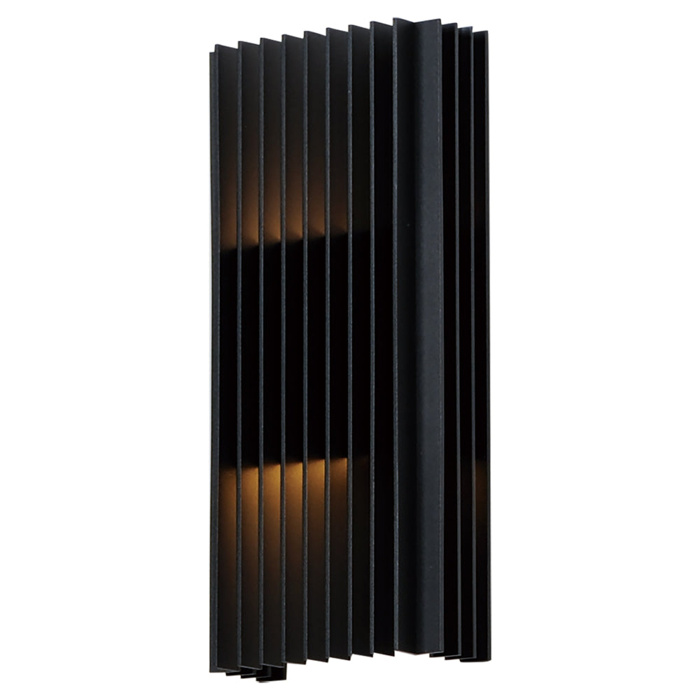 ET2 Rampart Black LED 2 Light Outdoor Wall Mount E30116-BK | theLightShop