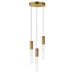 ET2 Reeds Gold LED 3 Light Pendant E11013-144GLD - Pendants