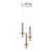 ET2 Reveal Satin Nickel Satin Brass 3 Light LED Pendant E24753-SNSBR