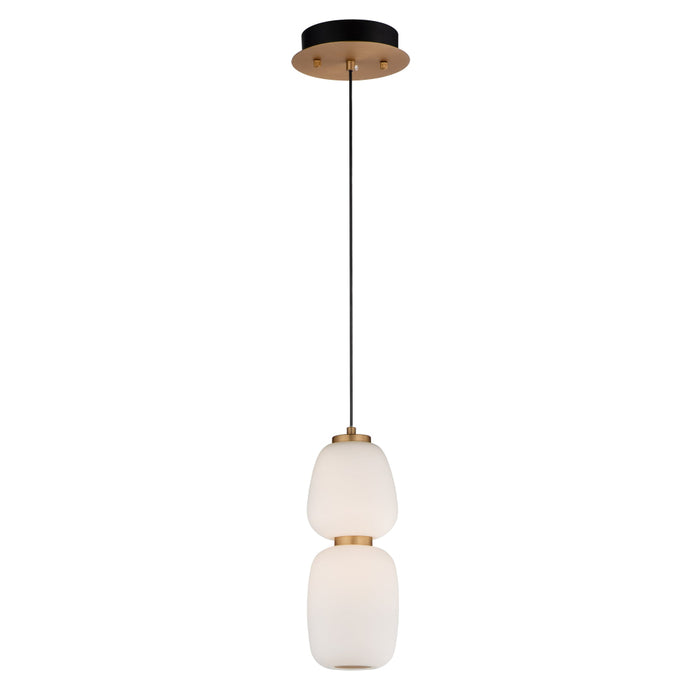 ET2 Soji Black Gold LED 1 Light Pendant E25066-92BKGLD - Pendants