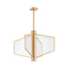 ET2 Telstar Natural Aged Brass LED 4 Light Pendant E25132-133NAB - Pendants
