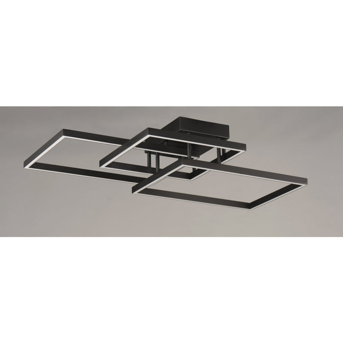 ET2 Traverse LED Black LED Flushmount E21513-BK - Flushmounts