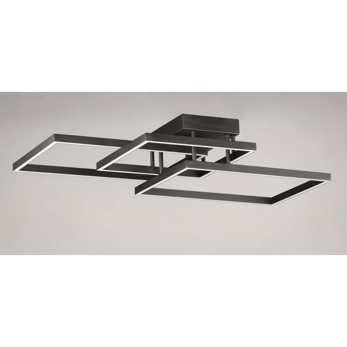 ET2 Traverse LED Black LED Flushmount E21513-BK - Flushmounts