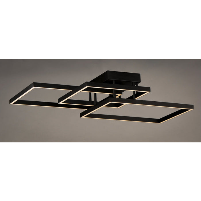 ET2 Traverse LED Black LED Flushmount E21513-BK - Flushmounts