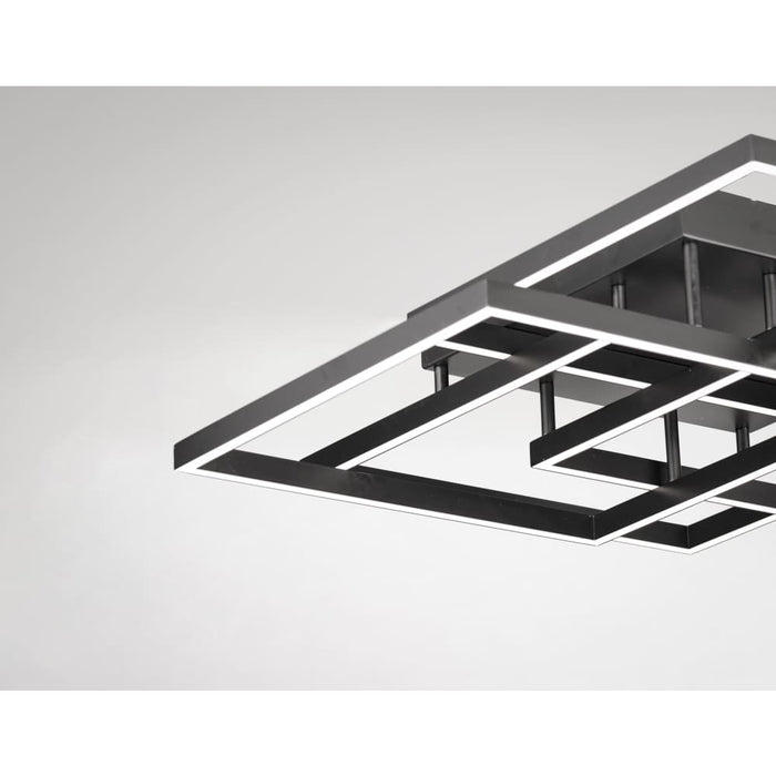 ET2 Traverse LED Black LED Flushmount E21518-BK - Flushmounts